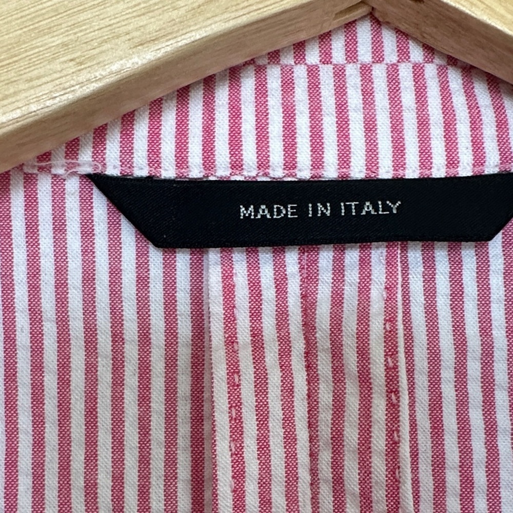 Phineas Cole Men's Pink Striped Double-Breasted Blazer - Picture 3 of 13